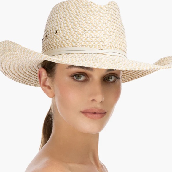 ERIC JAVITS white mix western style hat. Never worn. - Picture 3 of 10